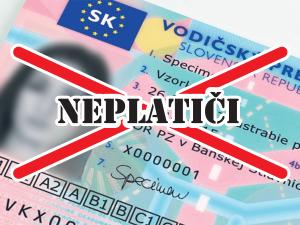 Dlžníci môžu prísť za daňové nedoplatky o vodičský preukaz